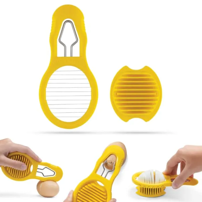 Dreamfarm Æggedeler L 15 cm - Rustfrit stål - Gul