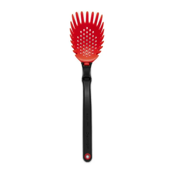 Dreamfarm Holey Spadle Pastaske L 33,5 cm - Silikone - Rød