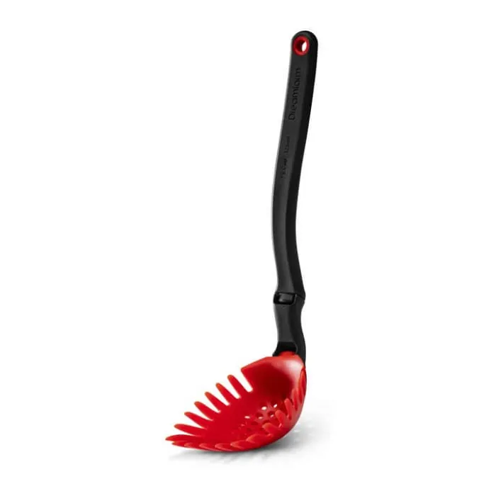 Dreamfarm Holey Spadle Pastaske L 33,5 cm - Silikone - Rød