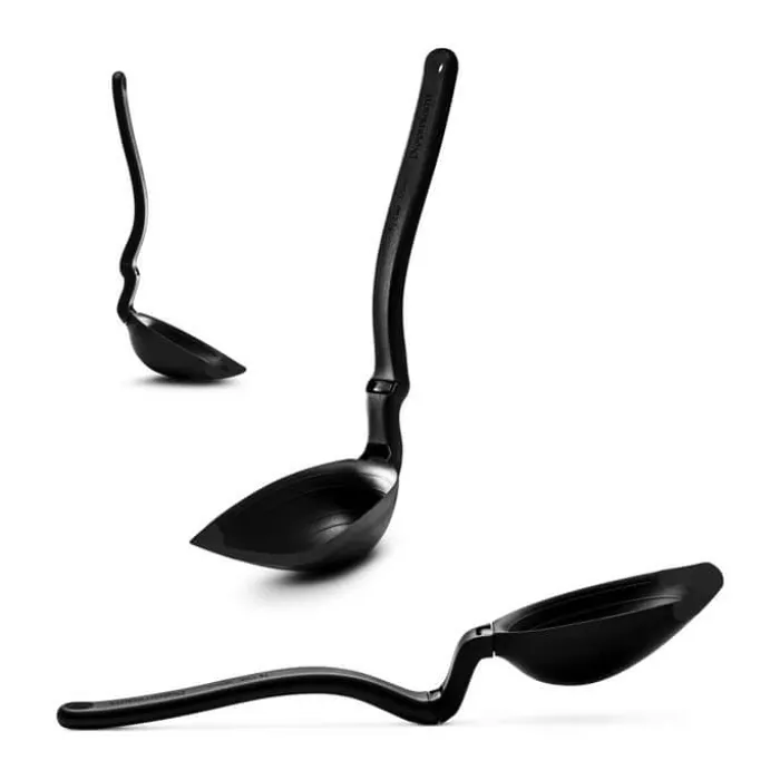 Dreamfarm Spadle Grydeske L 33,5 cm - Silikone - Sort