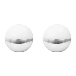 Dyberg Larsen Alba Light Ball LED Lampe - 2 stk. Ø 11 x H 11 cm - ABS plastik - Krom