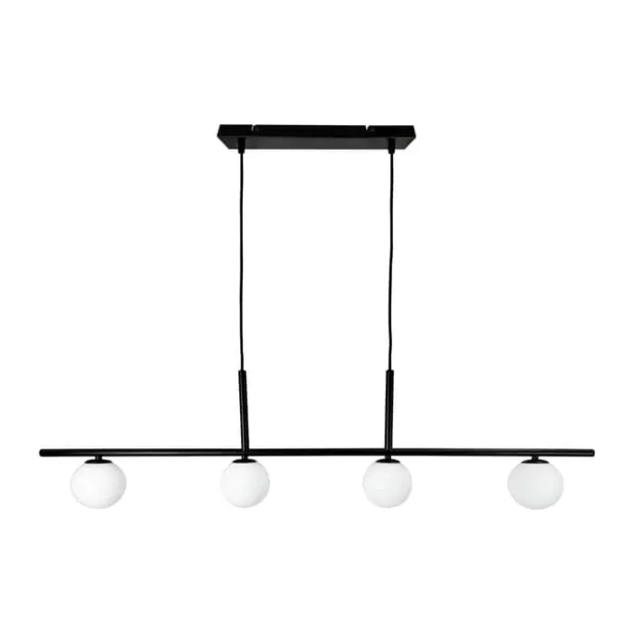 Dyberg Larsen Alice Pendel H 27 x L 110 cm - Metal/glas - Sort