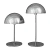 Dyberg Larsen Along LED-Bordlampe - 2 stk Ø 10 x H 12/20 cm - Metal - Krom