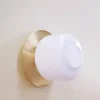 Dyberg Larsen Arp Loftlampe Ø 25 cm - Glas/metal - Opal/messing