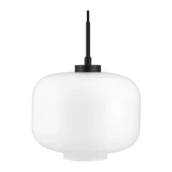 Dyberg Larsen Arp Pendel Ø 30 cm - Glas/metal - Opal/sort