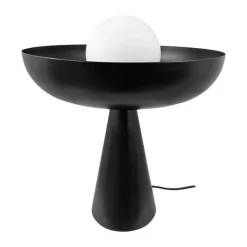 Dyberg Larsen Ava Bordlampe Ø 30 x H 35 cm - Metal/glas - Sort