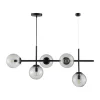 Dyberg Larsen Como Aflang Pendel H 39 x L 93 cm - E14 - Røg/sort