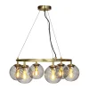 Dyberg Larsen Como Loftlampe Ø 65,3 x H 32,5 cm - Glas/metal - Smoke