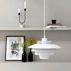 Dyberg Larsen Ejka Pendel Ø 30 cm - Metal - Hvid
