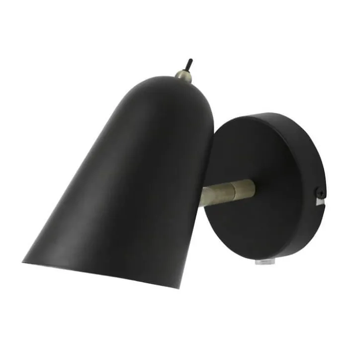 Dyberg Larsen Firenze Væglampe H 15 cm - Metal - Sort