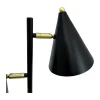 Dyberg Larsen French collection Rouen Bordlampe Ø 40 x H 64 cm - Inkl. 2 skærme - Sort