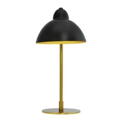 Dyberg Larsen Futura Bordlampe Ø 21 x H 40 cm - Metal - Sort/guldfarvet