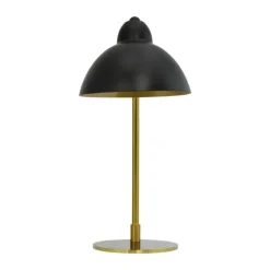 Dyberg Larsen Futura Bordlampe Ø 21 x H 40 cm - Metal - Sort/guldfarvet