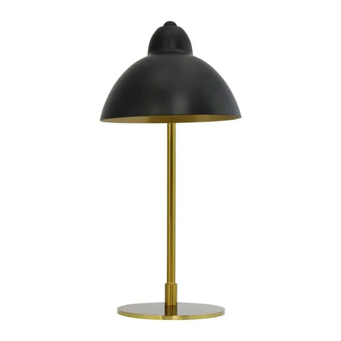 Dyberg Larsen Futura Bordlampe Ø 21 x H 40 cm - Metal - Sort/guldfarvet