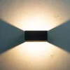 Dyberg Larsen Jupiter Udendørs Væglampe H 6 x Ø 13 cm - Integreret LED - Mat sort