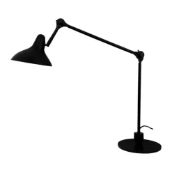 Dyberg Larsen Lotus Bordlampe B 22 x H 88 cm - Metal - Sort