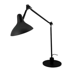 Dyberg Larsen Lotus Bordlampe B 22 x H 88 cm - Metal - Sort