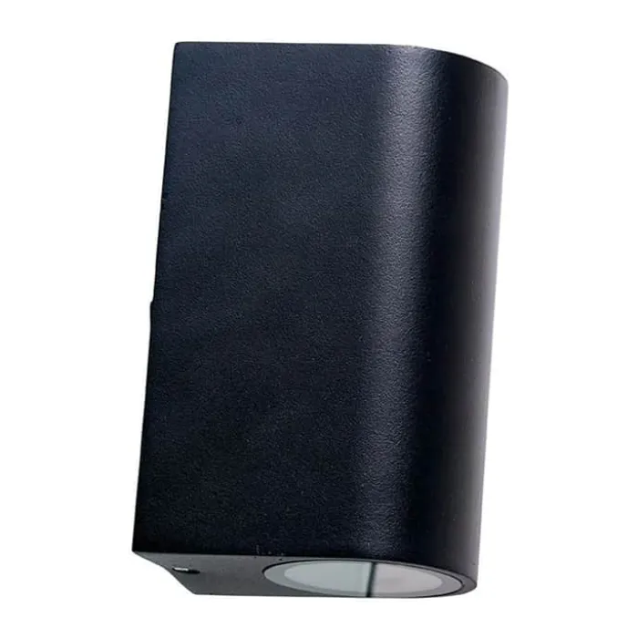 Dyberg Larsen Læsø Udendørs Væglampe H 8 x L 9,8 cm - Aluminium/pvc - Sort