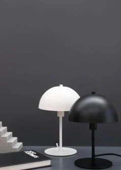Dyberg Larsen Malmø Bordlampe Ø 20 x H 30 cm - E14 - Mat sort