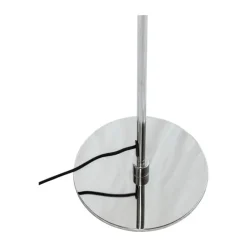 Dyberg Larsen Morph Gulvlampe Ø 28 x H 137 cm - Glas/metal - Opal/Krom