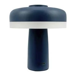 Dyberg Larsen Porter LED-lampe Ø 15 x H 16,5 cm - Metal - Indigoblå