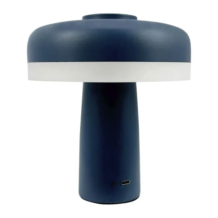 Dyberg Larsen Porter LED-lampe Ø 15 x H 16,5 cm - Metal - Indigoblå
