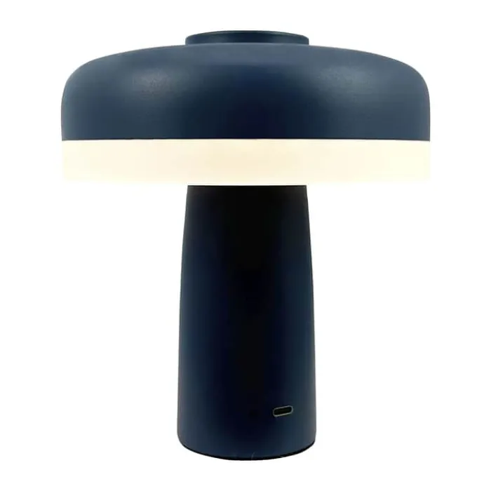 Dyberg Larsen Porter LED-lampe Ø 15 x H 16,5 cm - Metal - Indigoblå
