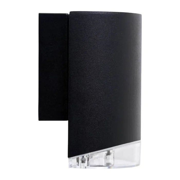Dyberg Larsen Ribe Udendørs Væglampe H 13 cm - Aluminium/PVC - Sort