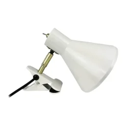 Dyberg Larsen Sleep Klemmelampe H 17 cm - Metal - Hvid