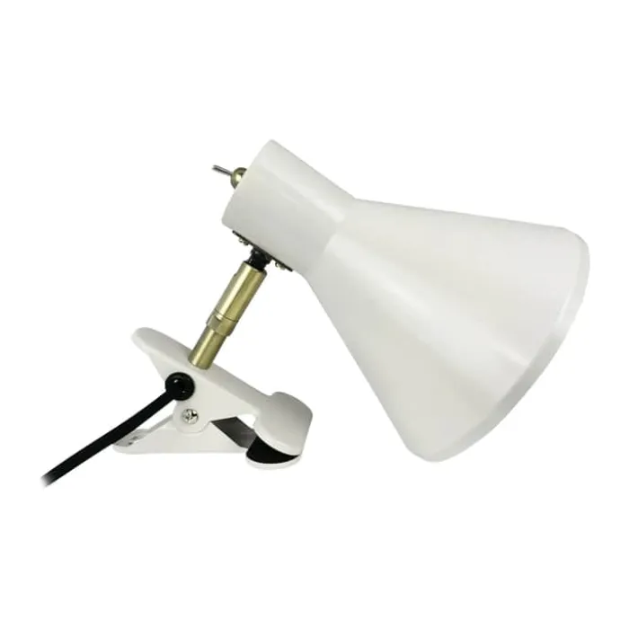 Dyberg Larsen Sleep Klemmelampe H 17 cm - Metal - Hvid