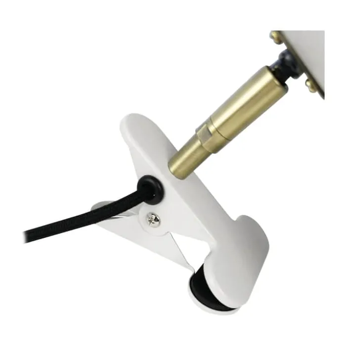 Dyberg Larsen Sleep Klemmelampe H 17 cm - Metal - Hvid