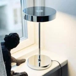Dyberg Larsen Starlight LED Bordlampe Ø 14 x H 25,5 cm - Metal - Krom