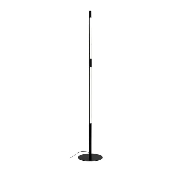 Dyberg Larsen Vagner LED Gulvlampe Ø 26 x H 150 cm - Metal/plastik - Sort