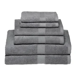 Egeria Diamant Håndklæde - 4 stk. B 50 x L 100 cm - Bomuld - Anthracit