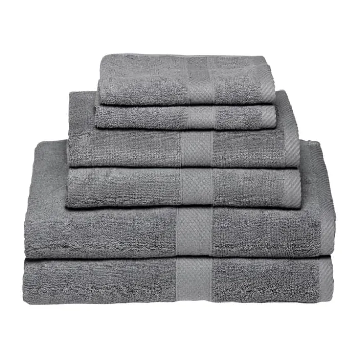 Egeria Diamant Håndklæde - 4 stk. B 50 x L 100 cm - Bomuld - Anthracit