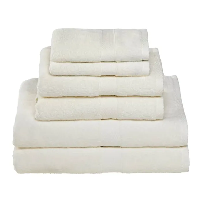 Egeria Diamant Håndklæde - 6 stk. B 30 x L 50 cm - Bomuld - Ivory