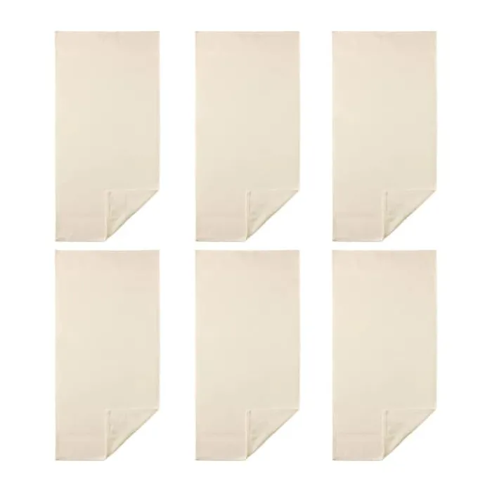Egeria Diamant Håndklæde - 6 stk. B 30 x L 50 cm - Bomuld - Ivory