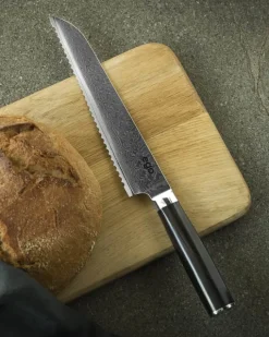 EGO VG 10 Brødkniv L 20,3 cm - Pakkawood/rustfrit stål - Sort