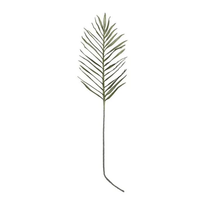 Eightmood Kunstigt Blad L 105 cm - Kunststof/metal/papir - Grøn