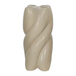 Eightmood Tora Vase Ø 13,5 x H 28 cm - Stentøj - Beige