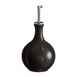 Emile Henry Eddikeflaske 0,4 liter - Keramik/rustfit stål - Sort