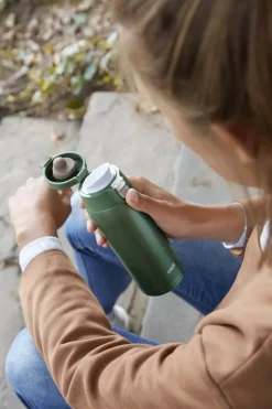 Emsa Light To-Go Rejsekrus 0,4 liter - Rustfrit stål - Grøn