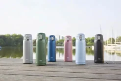 Emsa Light To-Go Rejsekrus 0,4 liter - Rustfrit stål - Grøn