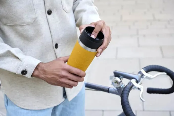 Emsa To-Go Classic Rejsekrus 0,36 liter - Rustfrit stål - Gul