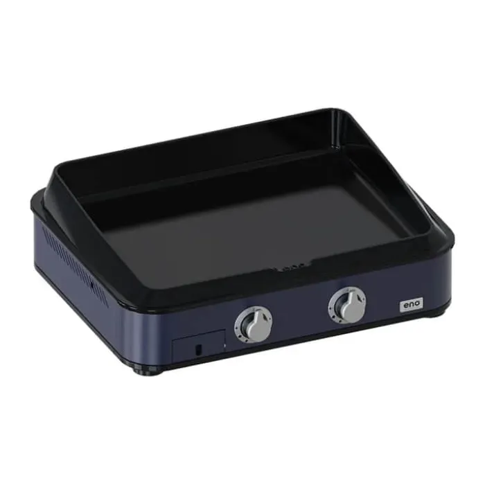 Eno Plancha Enosign Plancha Gasgrill 2 brændere - 65 cm stegeflade - Marineblå