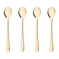 erik bagger a/s Encore Cafe Latte Ske - 4 stk. Rustfrit stål - Blank champagnefarvet