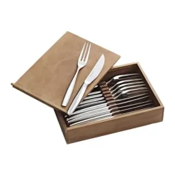 erik bagger a/s Encore Steakbestik - 12 dele 6 kuverter - Genanvendt stål - Blank