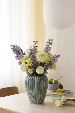 erik bagger a/s Eslau Lilje Vase H 25 cm - Fajance - Grøn