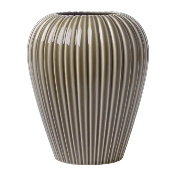 erik bagger a/s Eslau Lilje Vase H 20 cm - Fajance - Brun