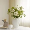 erik bagger a/s Eslau Lilje Vase H 20 cm - Fajance - Hvid